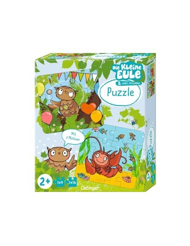 Die kleine Eule. Puzzle
2 Puzzle (9 und 16 Teile)