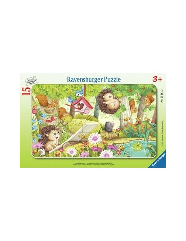 Ravensburger Kinderpuzzle - 05661 Lustige Gartentiere