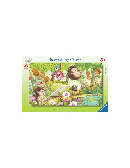 Ravensburger Kinderpuzzle - 05661 Lustige Gartentiere