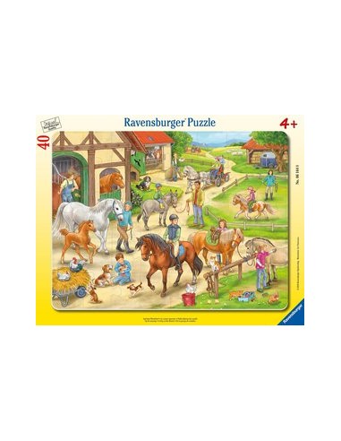 Ravensburger Kinderpuzzle - 06164 Auf dem Pferdehof