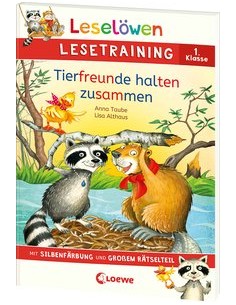 Mit Silbenfärbung und großem Rätselteil, Leselöwen Lesetraining 1. Klasse