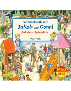 Maxi Pixi 320: Wimmelspaß mit Jakob und Conni: Auf dem Spielplatz
