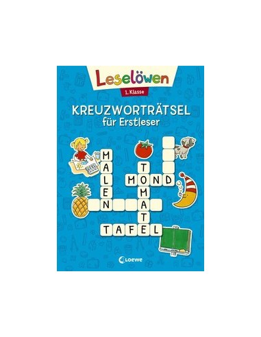 Leselöwen Kreuzworträtsel für Erstleser - 1. Klasse
