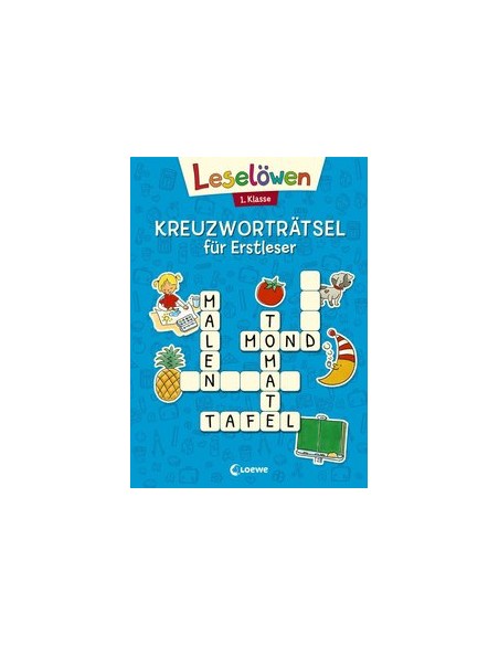 Leselöwen Kreuzworträtsel für Erstleser - 1. Klasse