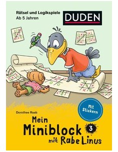 Mein Miniblock mit Rabe Linus - Rätsel und Logikspiele