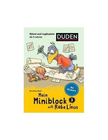 Mein Miniblock mit Rabe Linus - Rätsel und Logikspiele