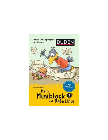 Mein Miniblock mit Rabe Linus - Rätsel und Logikspiele