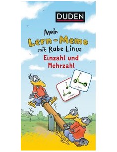 Mein Lern-Memo mit Rabe Linus - Einzahl und Mehrzahl