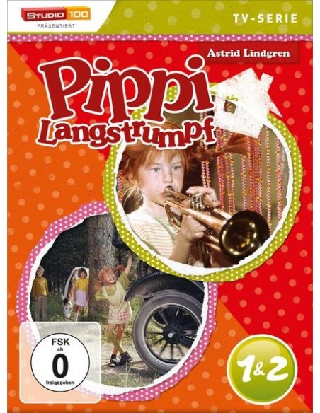 Pippi Langstrumpf TV-Serie, 2 DVD, Tl.1+2