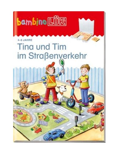 bambinoLüK-Übungshefte, Nr130, Tina und Tim im Straﬂenverkehr