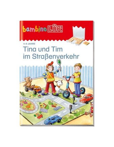 bambinoLüK-Übungshefte, Nr130, Tina und Tim im Straﬂenverkehr