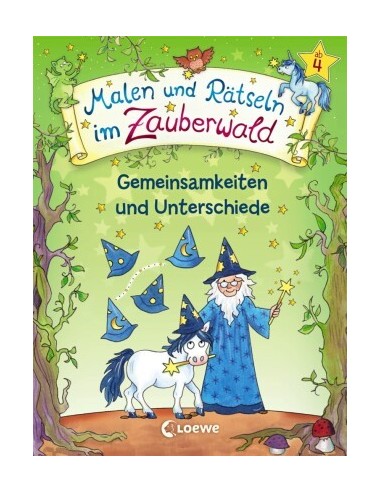 Malen und Rätseln im Zauberwald - Gemeinsamkeiten und Unterschiede