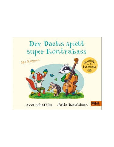 Der Dachs spielt super Kontrabass