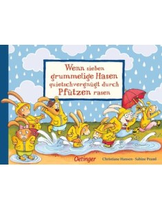 Wenn sieben grummelige Hasen quietschvergnügt durch Pfützen rasen