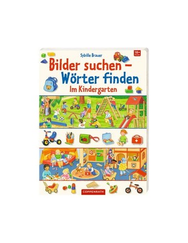 Im Kindergarten Bilder suchen - Wörter finden