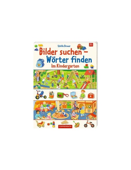 Im Kindergarten Bilder suchen - Wörter finden